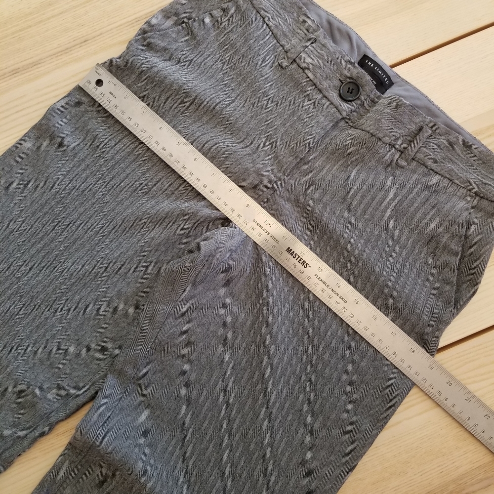 The Limited Cassidy Fit Wide Legged Pinstripe Trousers | Size 8 - Picture 7 of 8